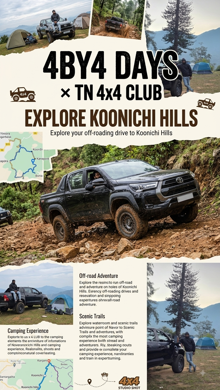 4BY4 DAYS × TN 4x4 CLUB Offroading to Koonichi Hills
